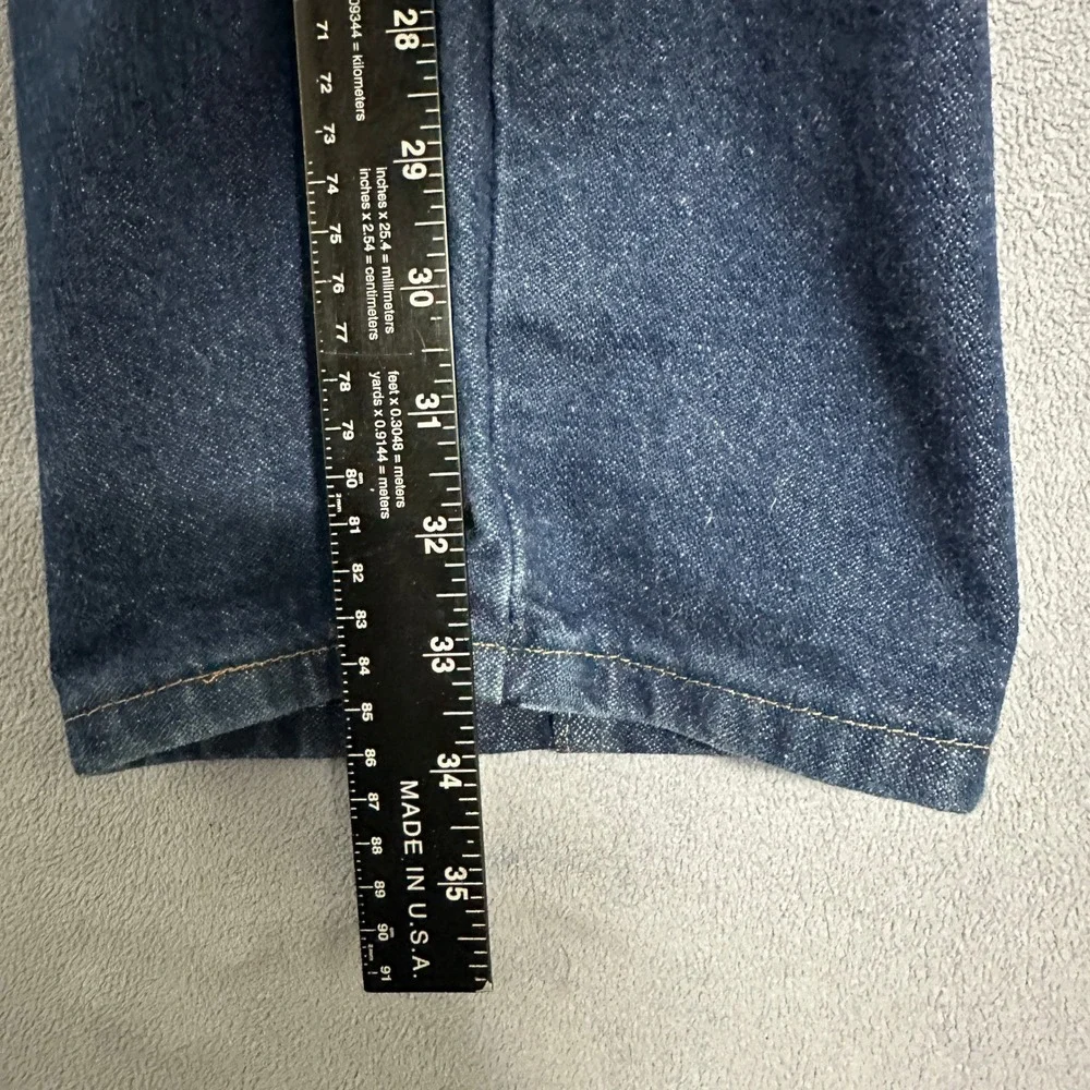 Wrangler Straight Leg Jeans Denim Mid-Rise Stretch Blue Mens Size W38 x L34